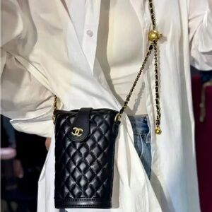 Chanel beauty Black Quilted Crossbody Bag